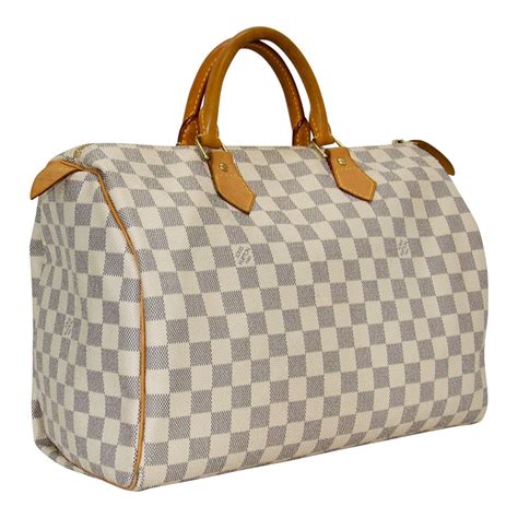 louis vuitton von maurm samour 35 hand bag|Speedy 35 Damier Azur .